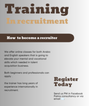 Classes to learn how to be a recruiter 